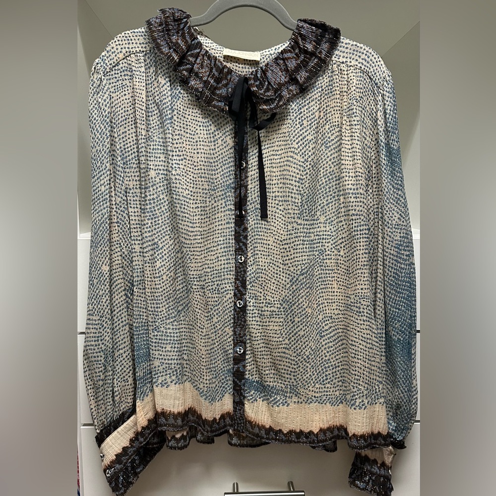 Ulla Johnson Phipps Blouse in Moonstone size 14 NWT - Picture 5 of 7